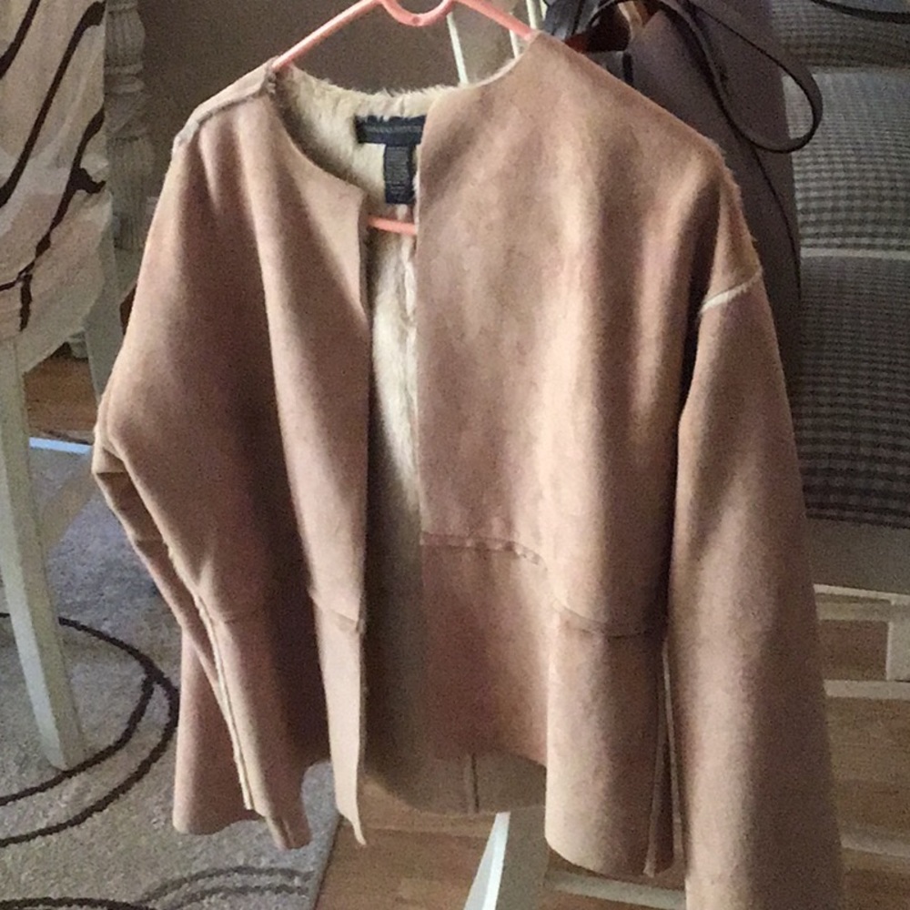 Banana Republic suede like short jacket size large